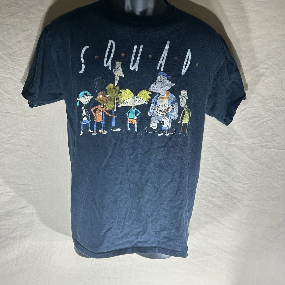 Hey Arnold! "Squad" Graphic‎ T-Shirt Black Nickelodeon Small